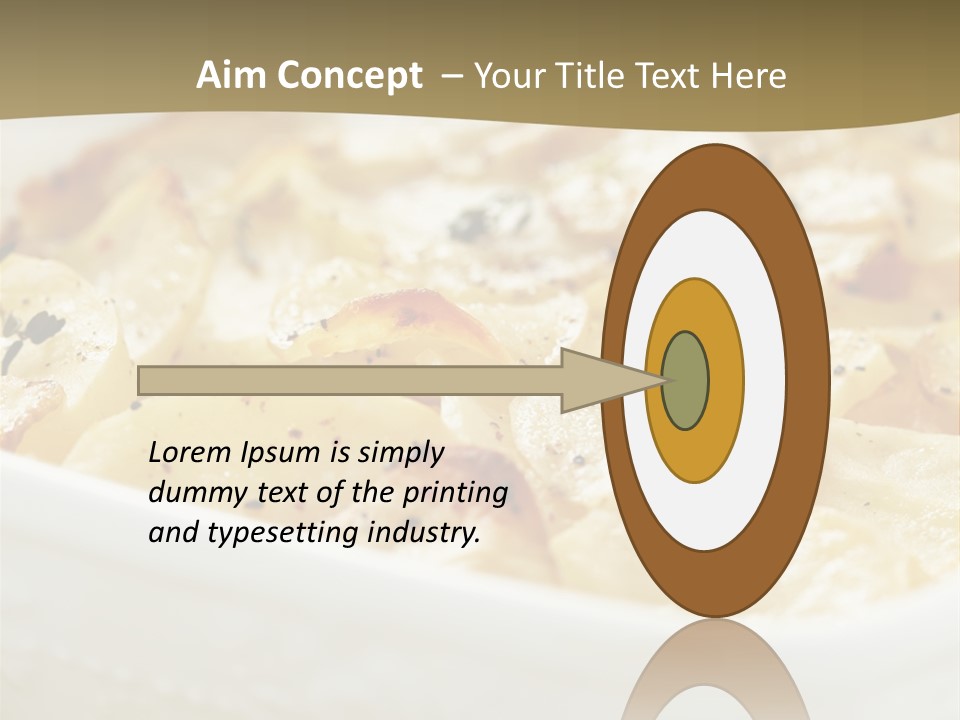 Healthy White Dishware PowerPoint Template