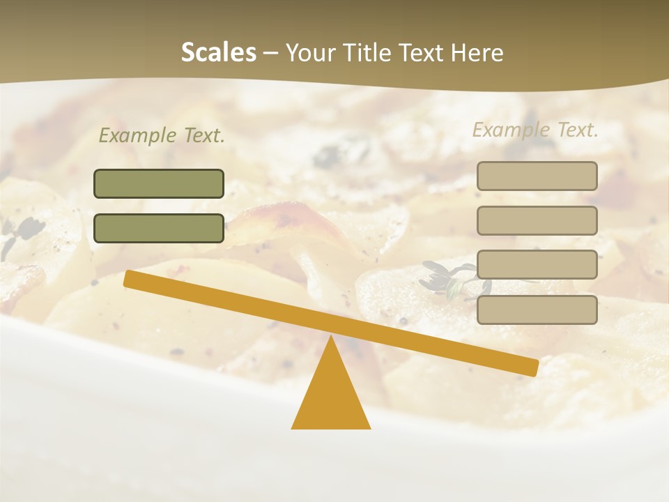 Healthy White Dishware PowerPoint Template