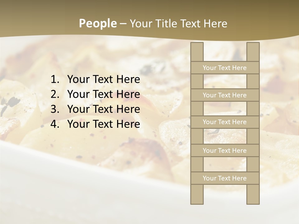 Healthy White Dishware PowerPoint Template