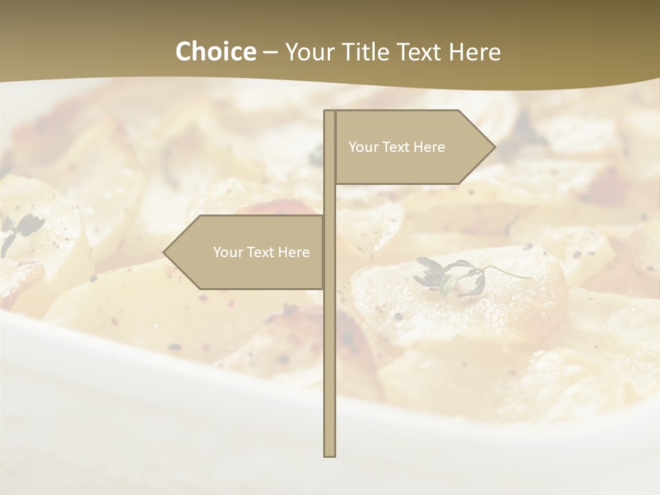 Healthy White Dishware PowerPoint Template