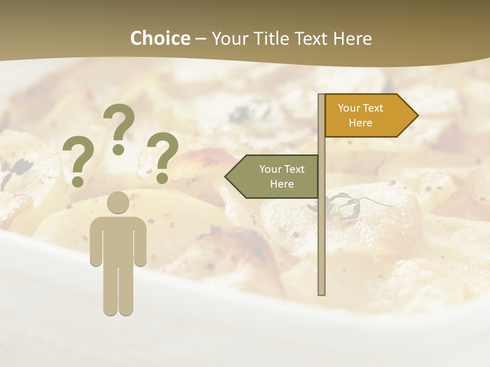 Healthy White Dishware PowerPoint Template