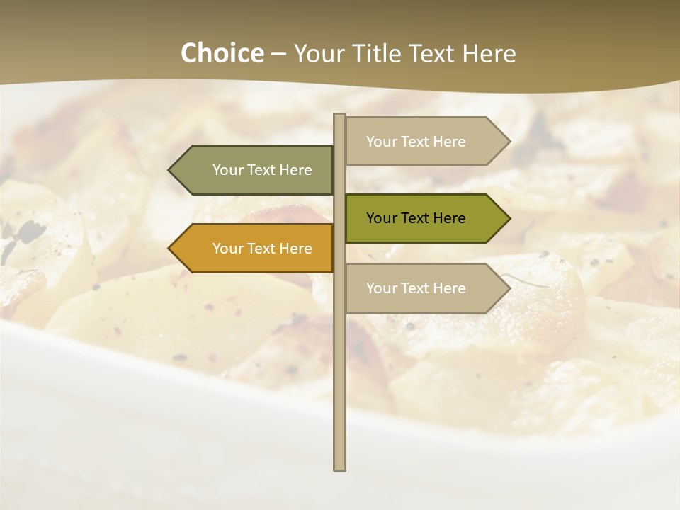 Healthy White Dishware PowerPoint Template