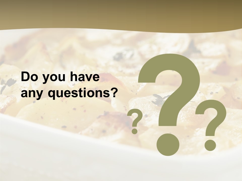 Healthy White Dishware PowerPoint Template