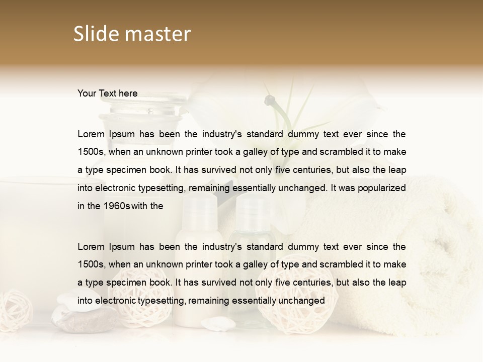 Spa Pink Spring PowerPoint Template