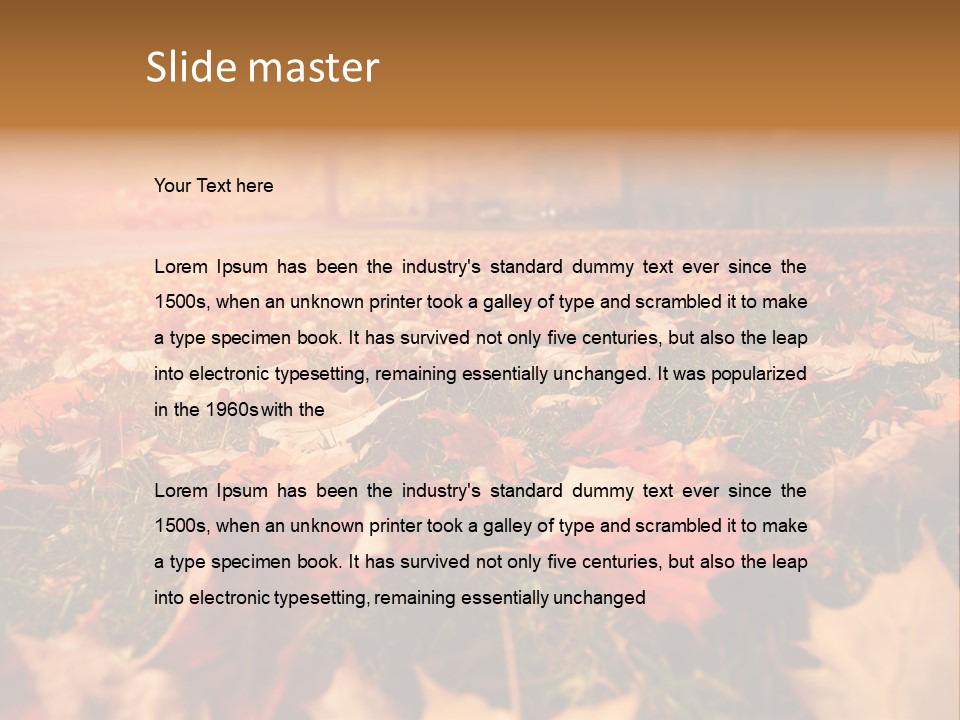 Season Copyspace Outside PowerPoint Template