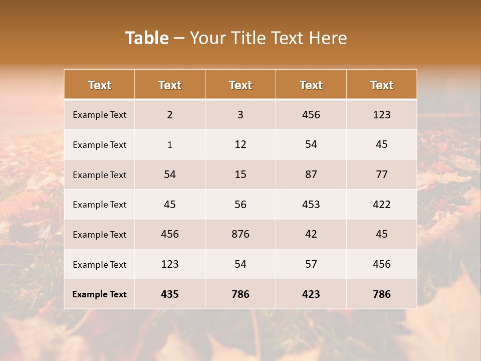 Season Copyspace Outside PowerPoint Template