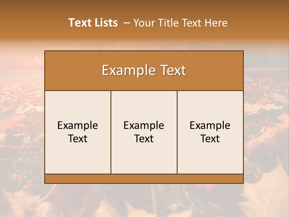 Season Copyspace Outside PowerPoint Template