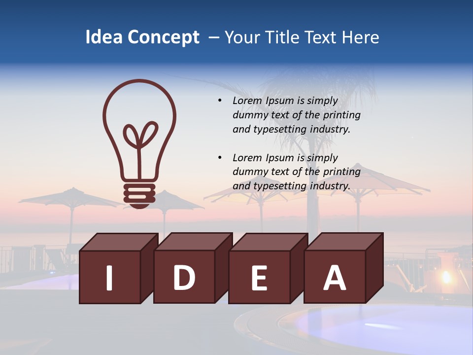 Italy Tropea Relaxation PowerPoint Template