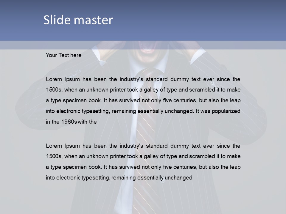 Screaming  Emotional Stress PowerPoint Template