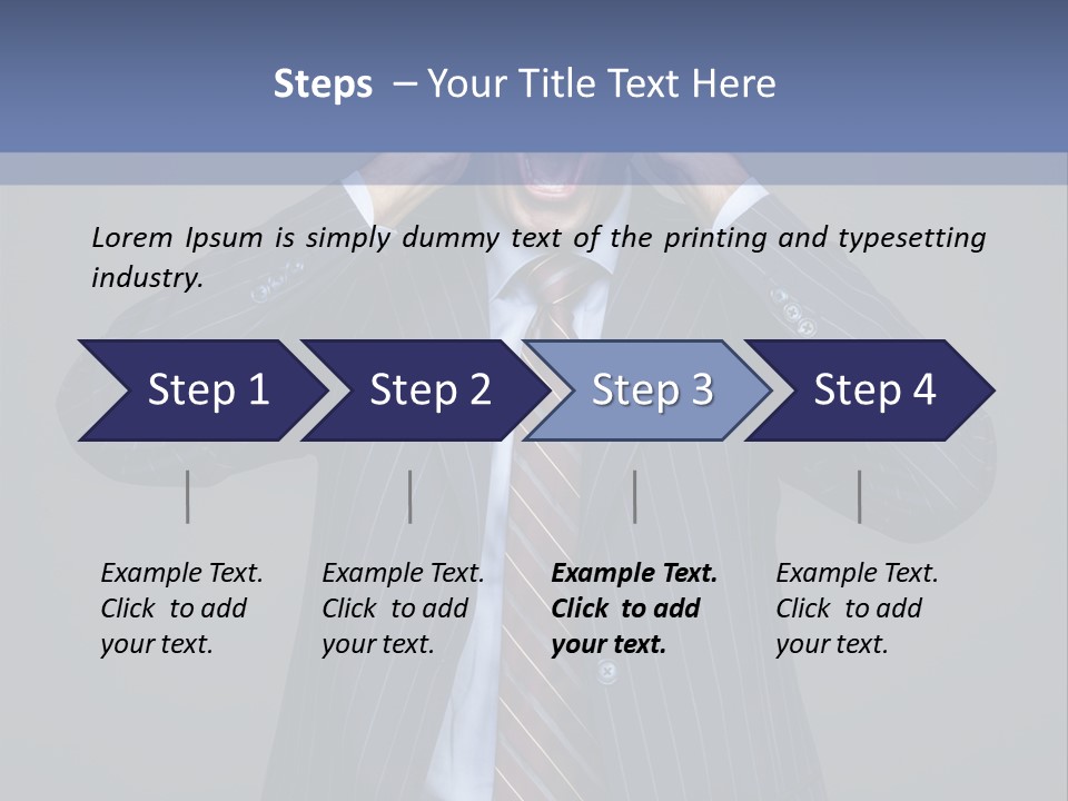 Screaming  Emotional Stress PowerPoint Template
