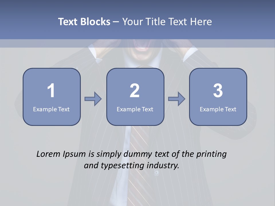Screaming  Emotional Stress PowerPoint Template