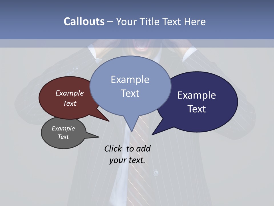 Screaming  Emotional Stress PowerPoint Template