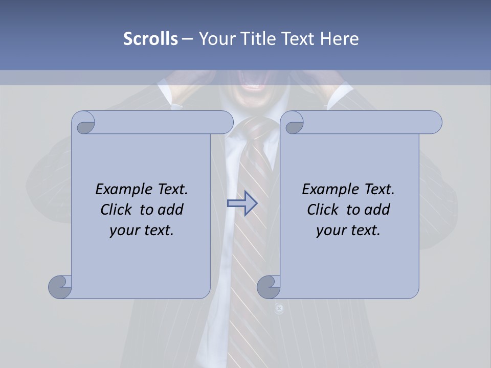 Screaming  Emotional Stress PowerPoint Template