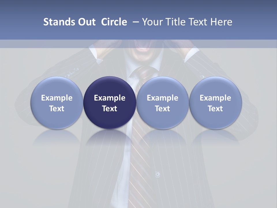 Screaming  Emotional Stress PowerPoint Template