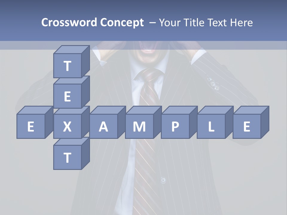 Screaming  Emotional Stress PowerPoint Template