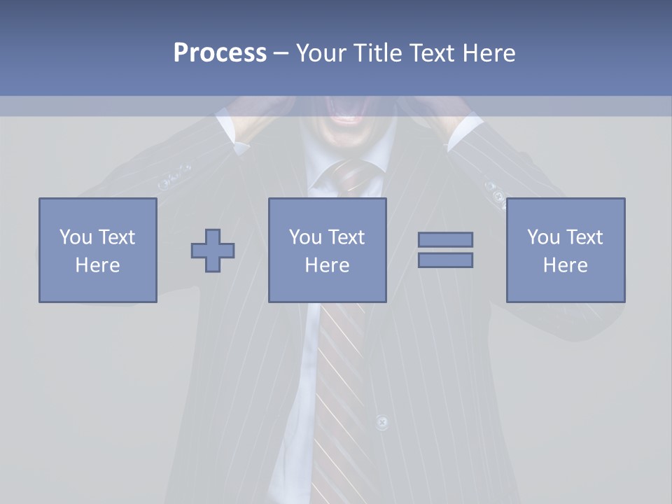 Screaming  Emotional Stress PowerPoint Template