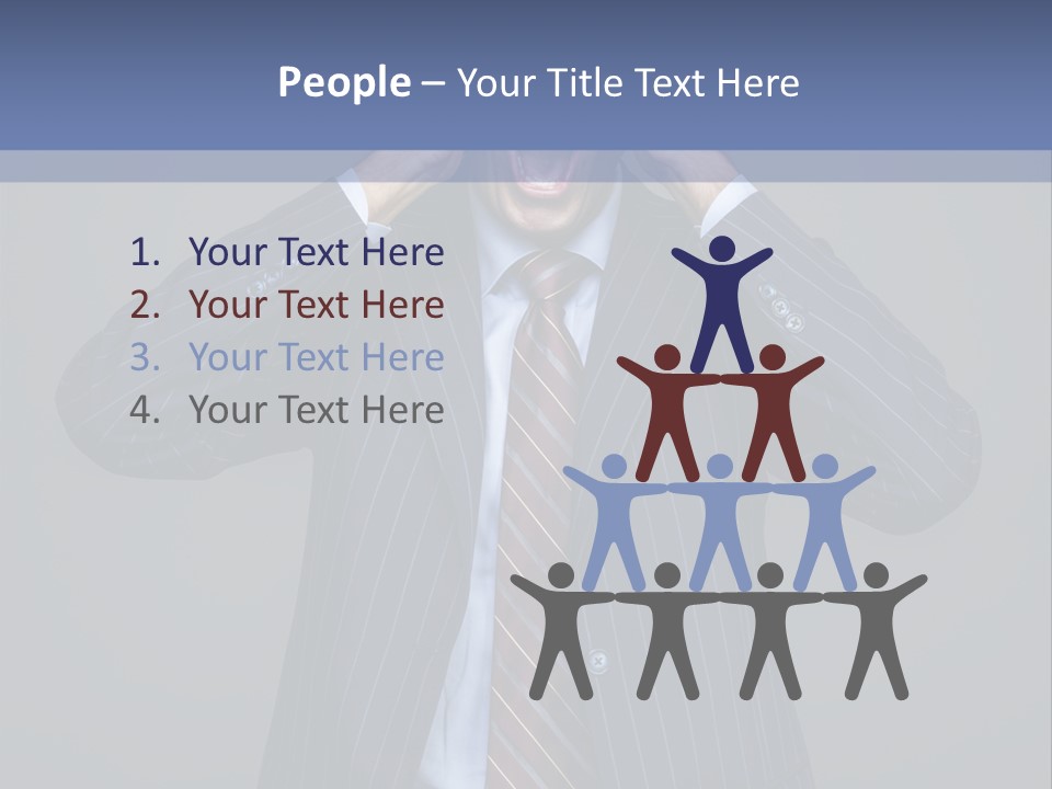 Screaming  Emotional Stress PowerPoint Template