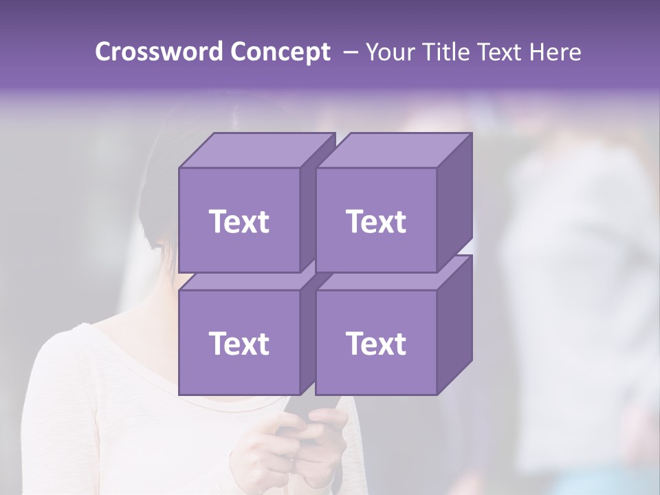 Teenage Harassment Caucasian PowerPoint Template