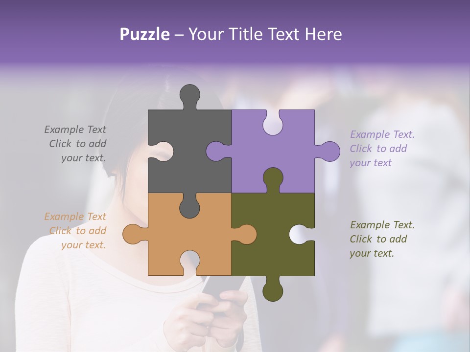 Teenage Harassment Caucasian PowerPoint Template