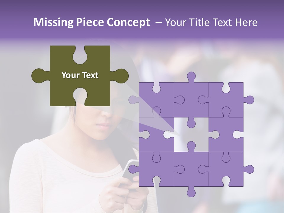 Teenage Harassment Caucasian PowerPoint Template