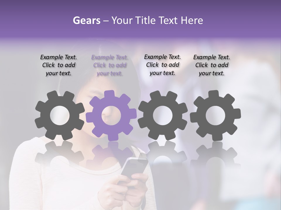 Teenage Harassment Caucasian PowerPoint Template