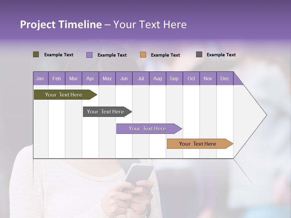 Teenage Harassment Caucasian PowerPoint Template