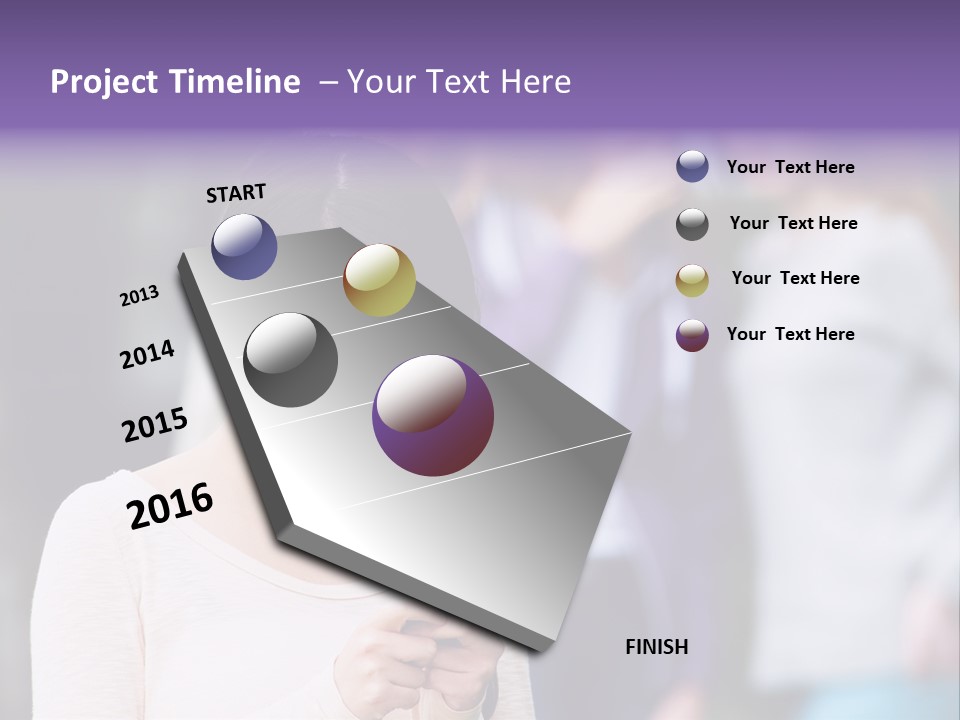 Teenage Harassment Caucasian PowerPoint Template
