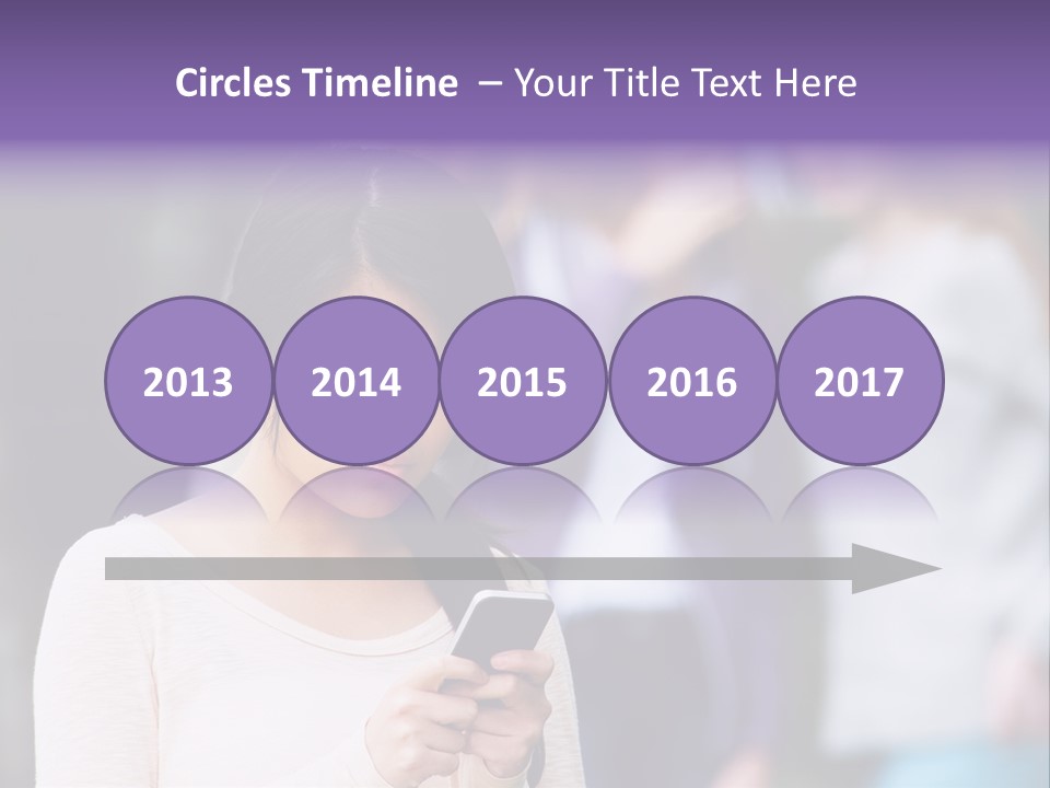 Teenage Harassment Caucasian PowerPoint Template