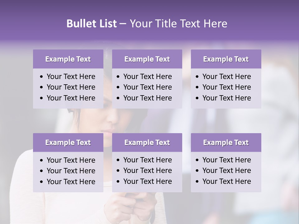 Teenage Harassment Caucasian PowerPoint Template