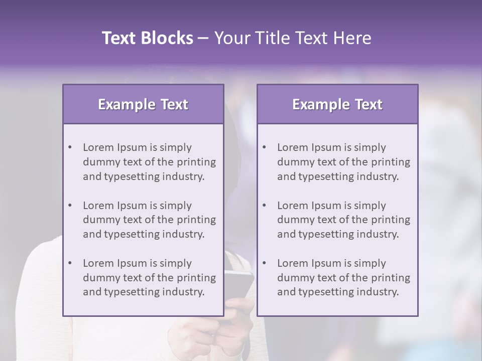 Teenage Harassment Caucasian PowerPoint Template