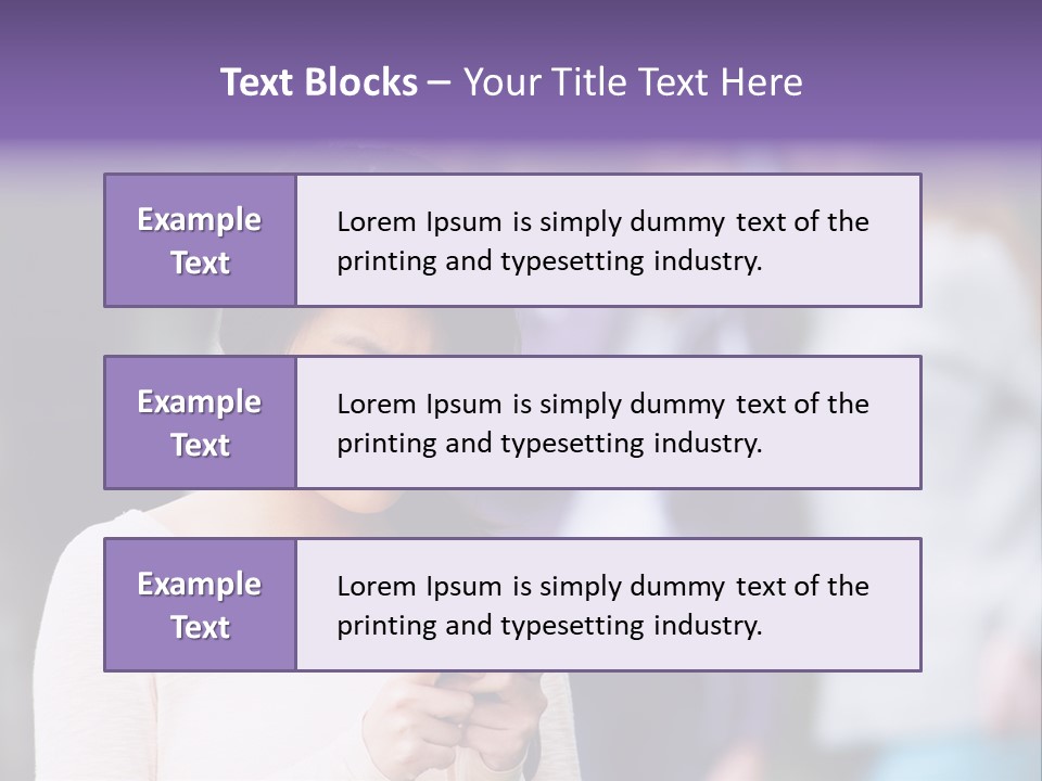 Teenage Harassment Caucasian PowerPoint Template