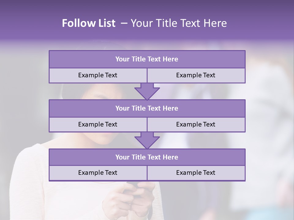 Teenage Harassment Caucasian PowerPoint Template