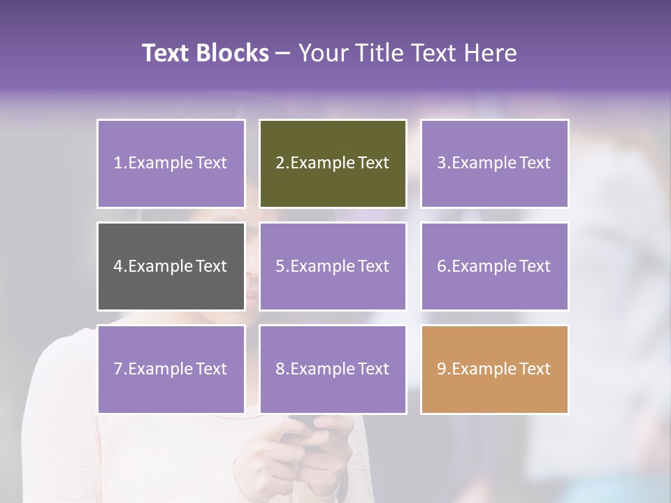 Teenage Harassment Caucasian PowerPoint Template