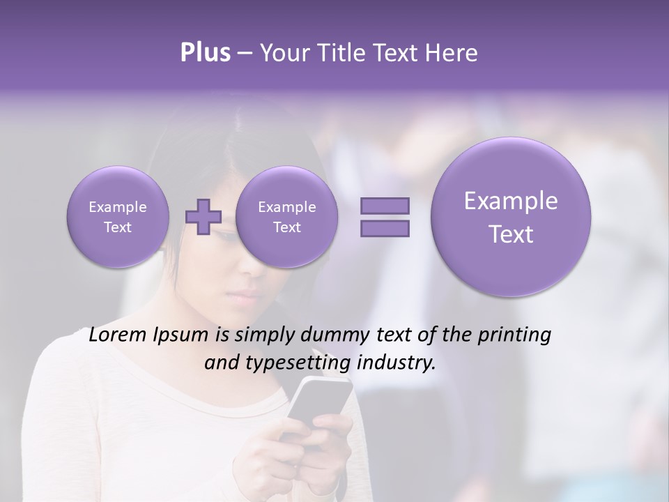 Teenage Harassment Caucasian PowerPoint Template