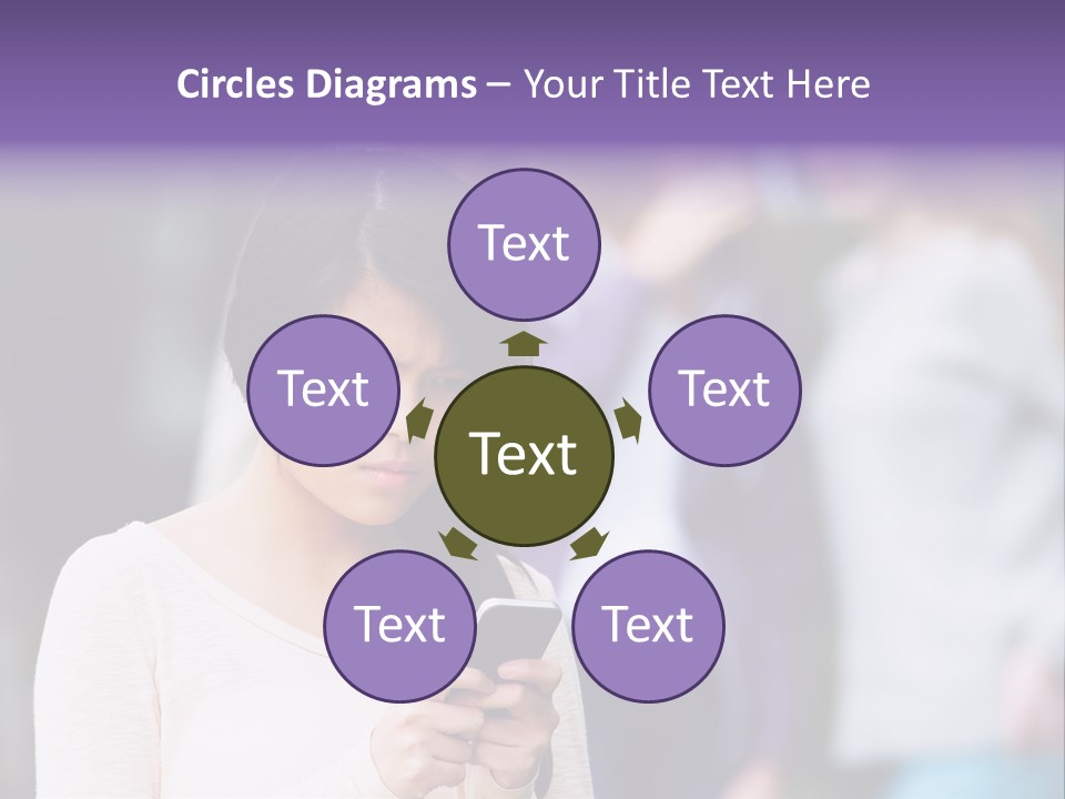 Teenage Harassment Caucasian PowerPoint Template