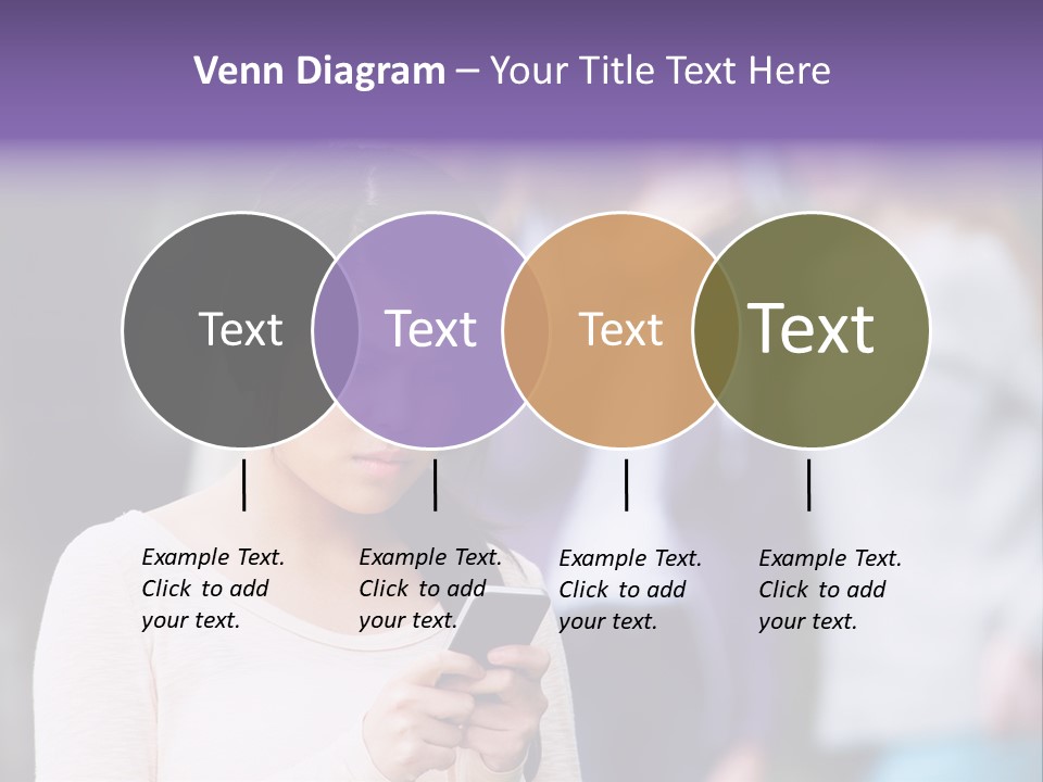 Teenage Harassment Caucasian PowerPoint Template