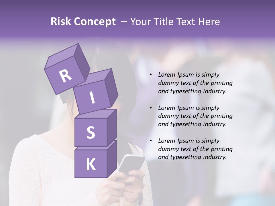 Teenage Harassment Caucasian PowerPoint Template