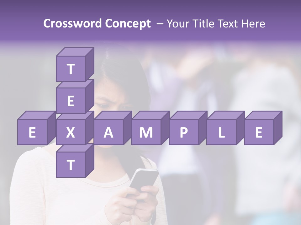 Teenage Harassment Caucasian PowerPoint Template