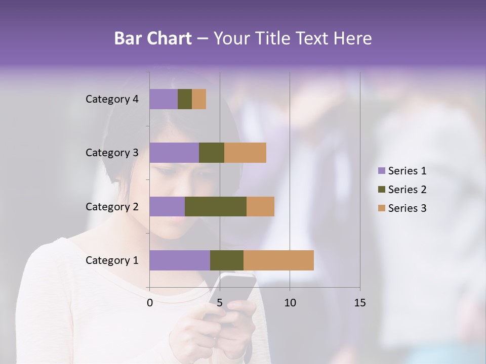 Teenage Harassment Caucasian PowerPoint Template