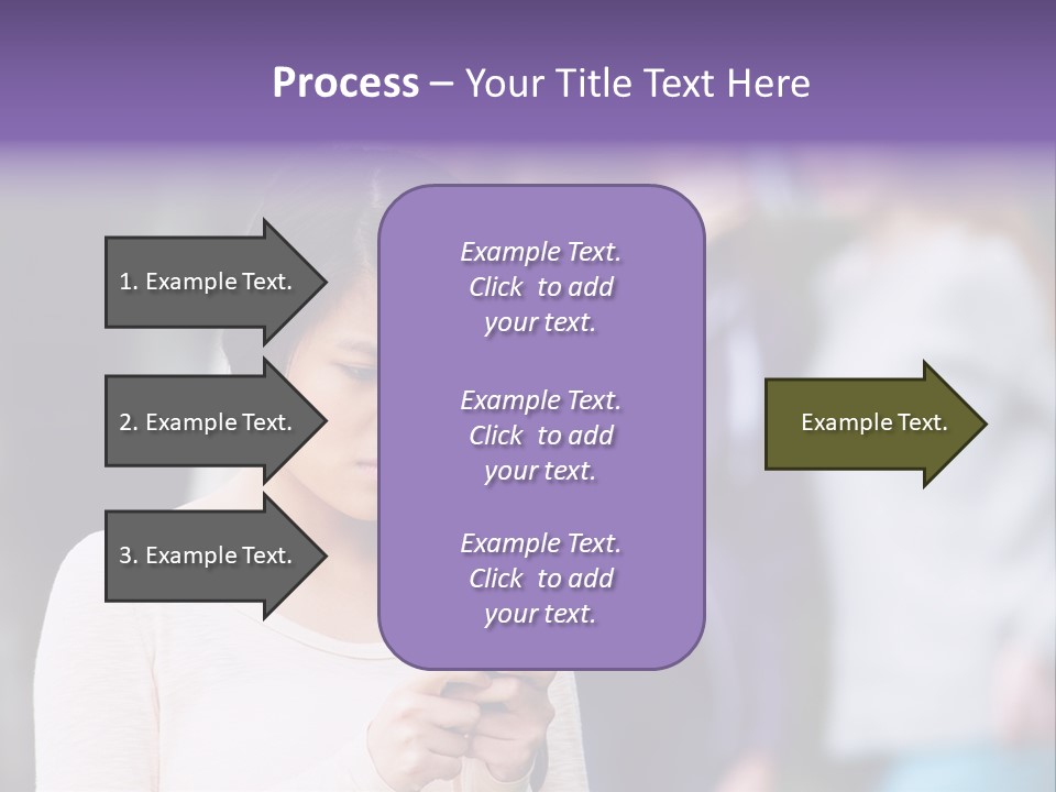 Teenage Harassment Caucasian PowerPoint Template