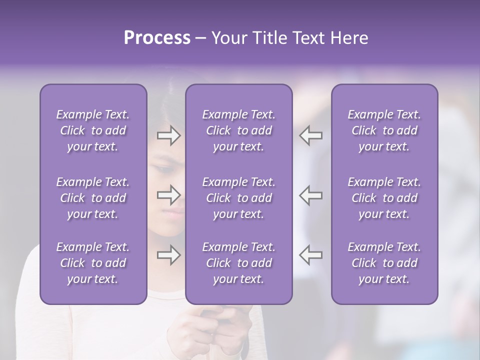 Teenage Harassment Caucasian PowerPoint Template