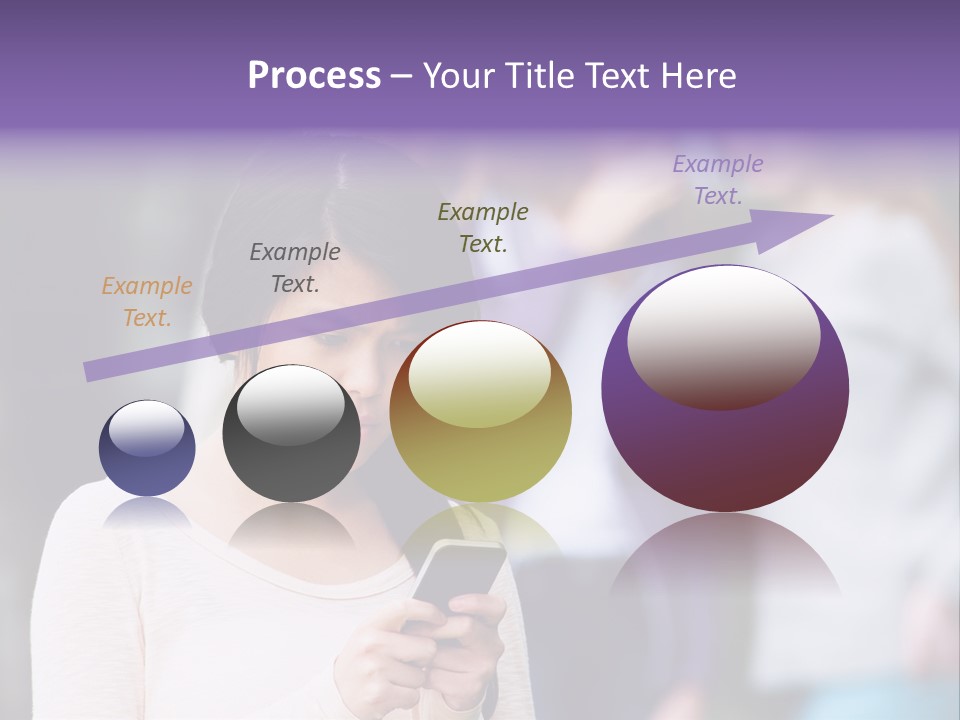 Teenage Harassment Caucasian PowerPoint Template