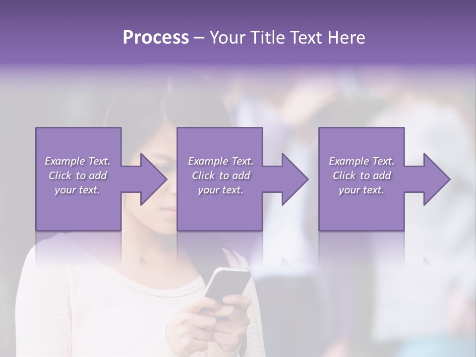Teenage Harassment Caucasian PowerPoint Template