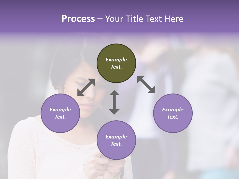 Teenage Harassment Caucasian PowerPoint Template