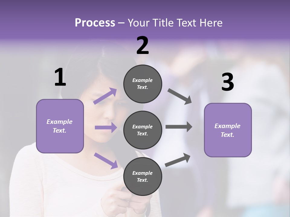 Teenage Harassment Caucasian PowerPoint Template