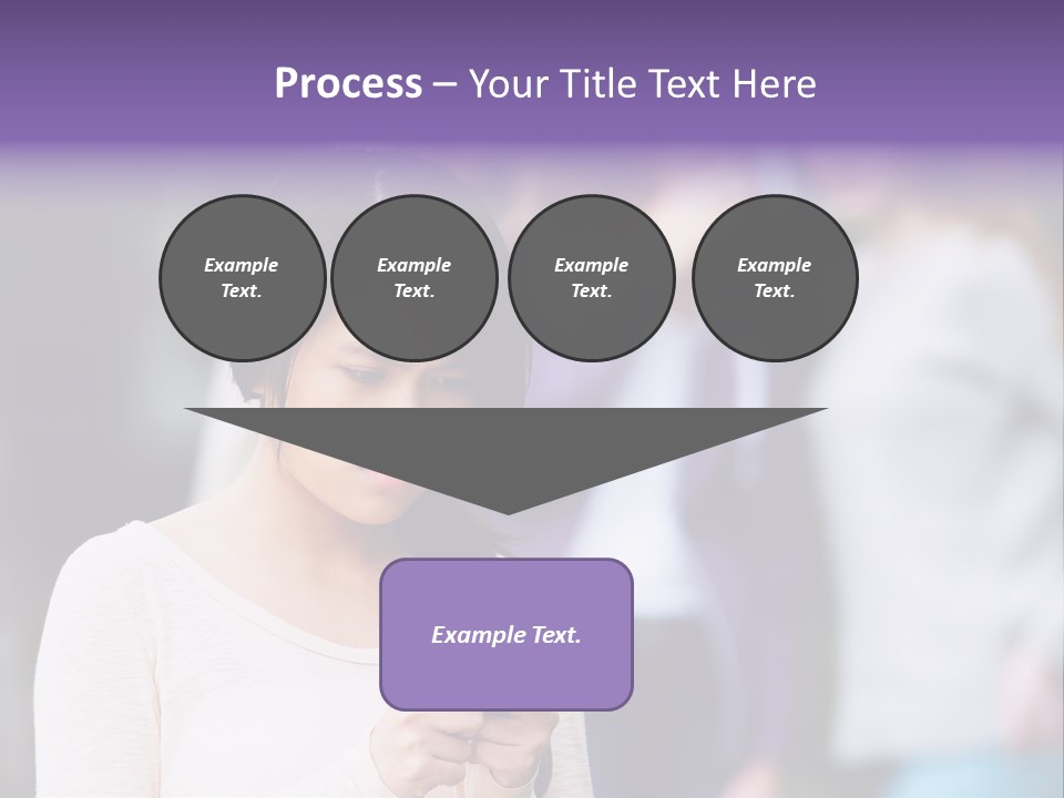 Teenage Harassment Caucasian PowerPoint Template