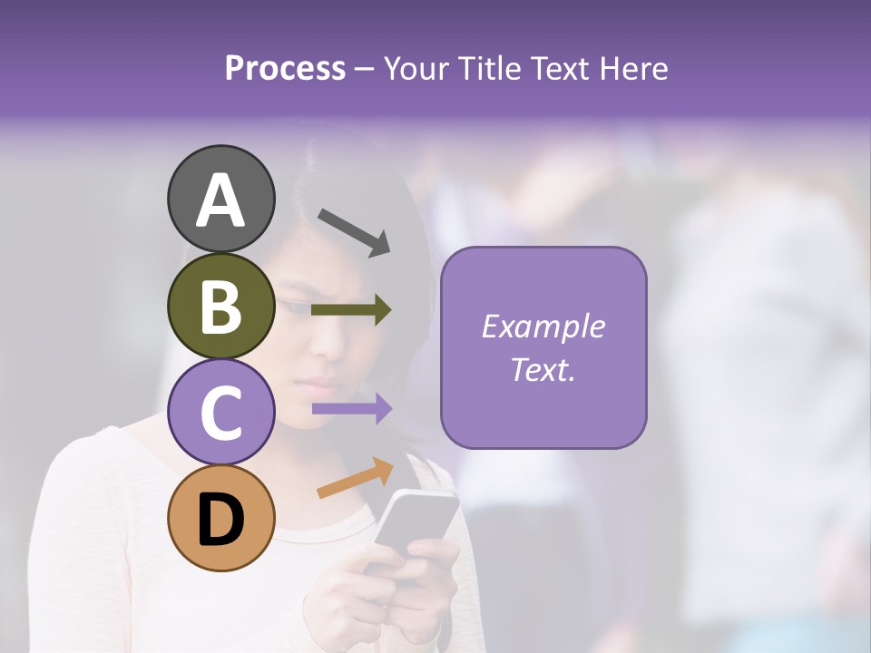 Teenage Harassment Caucasian PowerPoint Template
