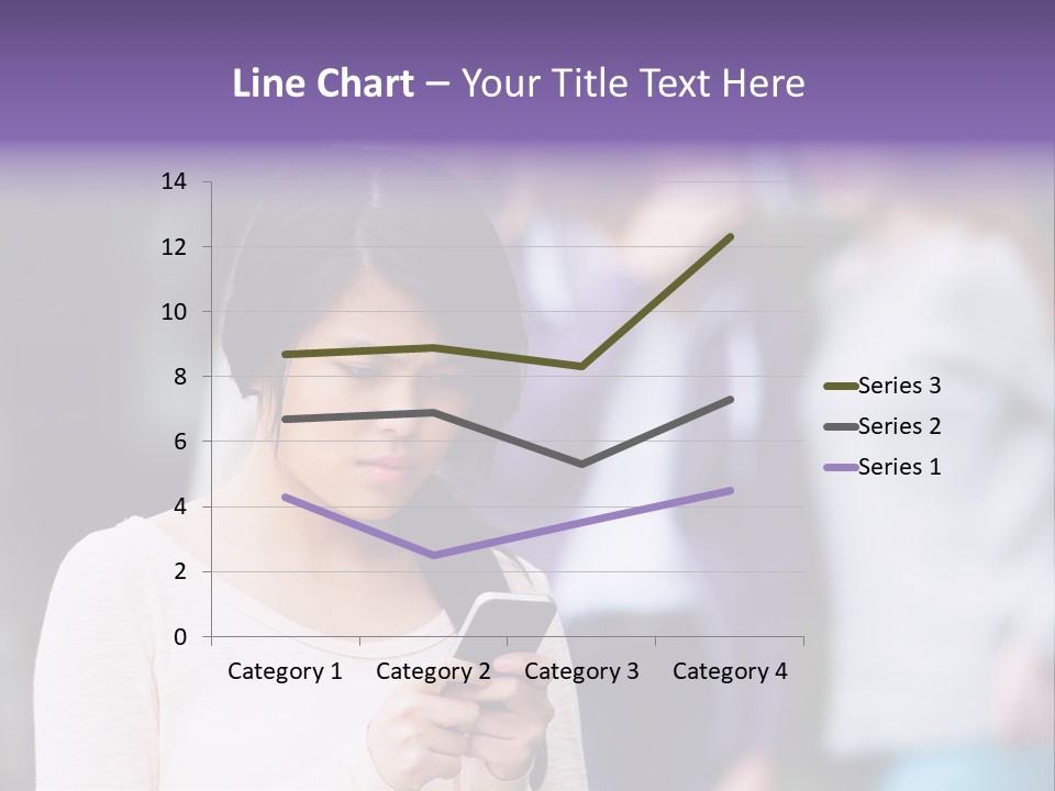 Teenage Harassment Caucasian PowerPoint Template