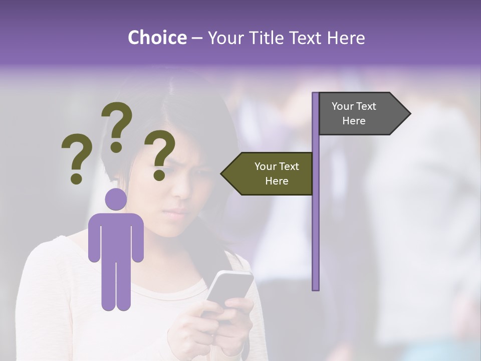 Teenage Harassment Caucasian PowerPoint Template