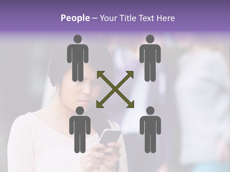 Teenage Harassment Caucasian PowerPoint Template